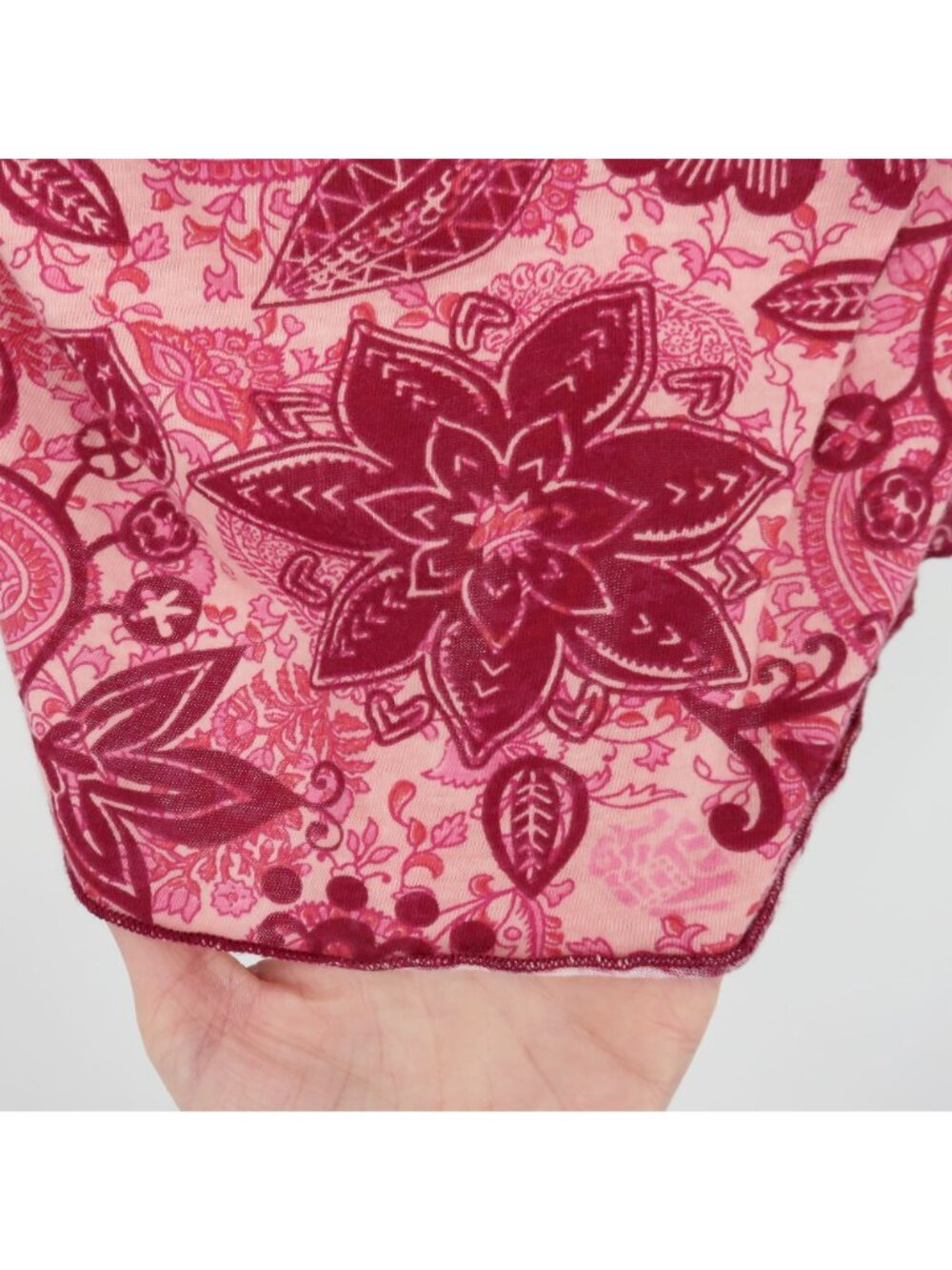 Y2K Daytrip Juniors Large Pink Red Floral Bow Babydoll Tank Top Shirt Scoop Neck - Picture 5 of 11